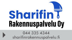 Sharifin Rakennuspalvelu Oy logo